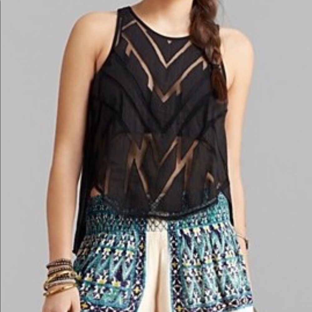 Free people ethereal daze ginger geometric tank - Picture 1 of 3